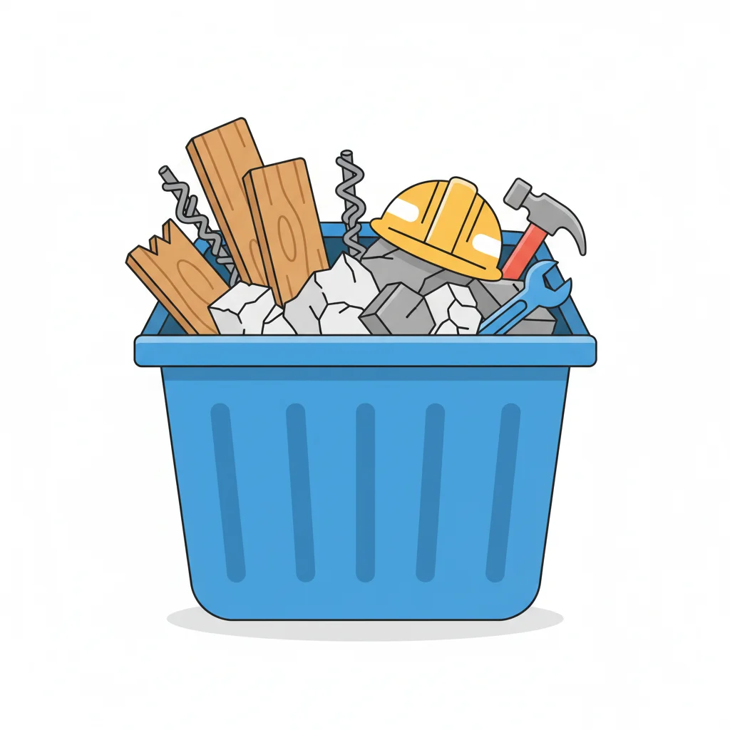 공사장 생활폐기물 아이콘